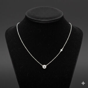silpada .925 Silver Necklace with Crystal Accents 2334